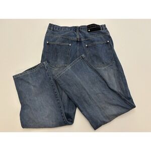 VTG Y2K Russo Light Wash Jeans SZ 32x32 Wide Leg Skater